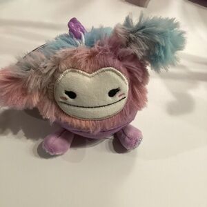 Squishmallows Eden 3" The Purple Bigfoot Yeti Valentines Day 2024 Clip Keychain